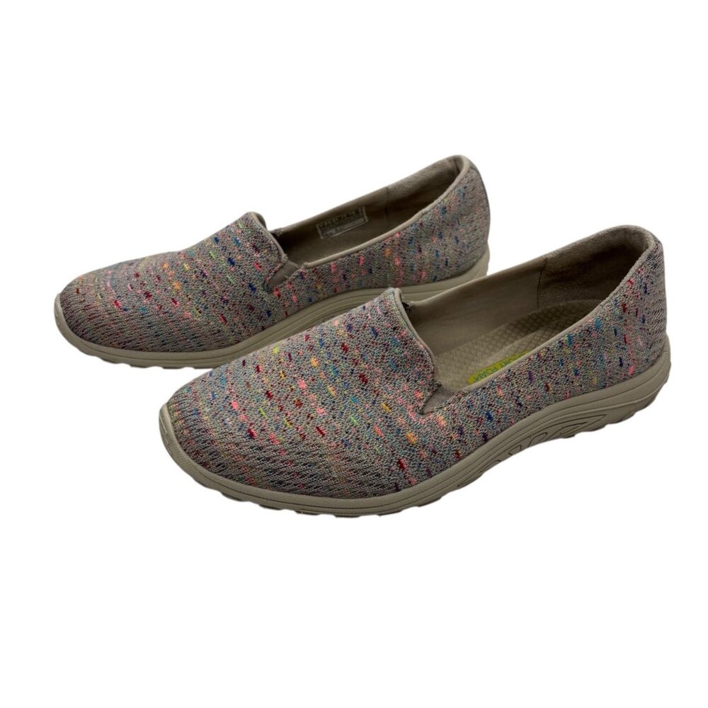 Skechers Relaxed Fit Memory Foam Slip-On Sneakers Shoes Size 6 Womens Multicolor